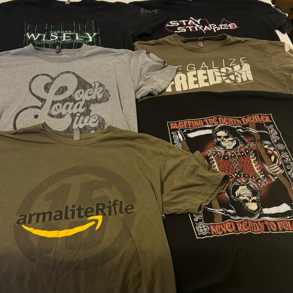 Relentless Defender Tshirt Lot!!